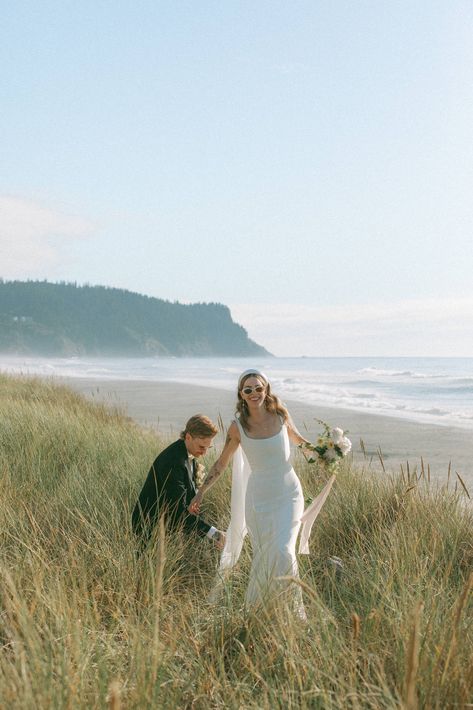 Oregon Coast Wedding, Airbnb Wedding, Beach Wedding Dress Boho, Wedding Week, Color Number, Note Box, Coast Wedding, California Coast, Wedding Dreams