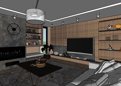 Free 3D Models - LIVING ROOM - LIVING ROOM & VISOPT - by arber cungu Sketchup Design Interior, Sketchup Model Interior, Living Room 3d Warehouse, Living Room Sketch, Living Room Render, Sketchup Tips, Living Room Elevation, Sketchup Rendering, Classical Living Room