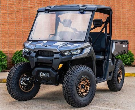 CAN-AM DEFENDER HD10 UPGRADE | UTV Action Magazine Canam Defender, Can Am Defender Lifted, Side By Side Atv Accessories, Can Am Defender 6x6, Side By Side Accessories, Razer Can Am, Side X Side Utv Vehicles, Polaris Side By Side, Bbq Smoker Trailer