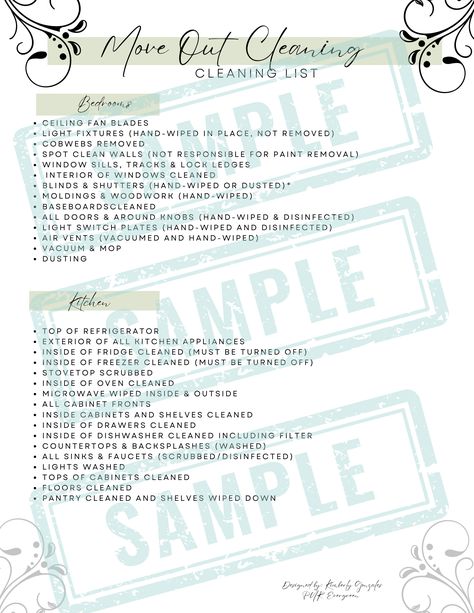 **Move Out Cleaning Checklist (Digital Download)** Ensure a spotless and stress-free move-out experience with our Move Out Clean Checklist. This digital download is designed specifically for cleaning companies, providing a comprehensive guide to achieving a thorough and meticulous clean for clients vacating their homes or apartments. Why You’ll Love It: Thorough and Detailed: Our checklist covers all essential cleaning tasks, ensuring every nook and cranny is addressed, leaving the space immaculate for the next occupants. Easy to Follow: The clear and organized layout makes it simple for your cleaning staff to follow, ensuring nothing is overlooked during the move-out clean. Boosts Efficiency: Save time and enhance productivity with a structured plan that guides your team through each clea First Apartment Cleaning, New House Checklist, Move Out Cleaning Checklist, Moving Out Checklist, Clean Checklist, New Home Checklist, Move Out Cleaning, Free Move, Life Binder