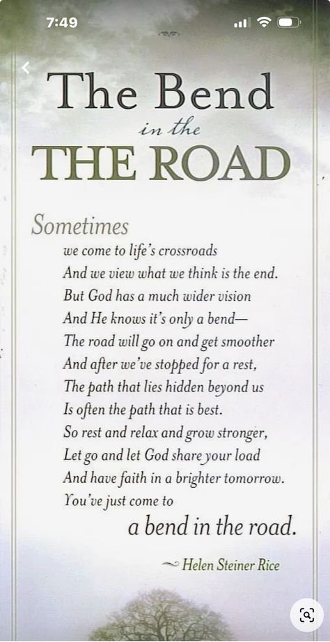 A Bend In The Road, Framed Poem, Inspirational Poems, Inspirational Prayers, A Poem, Lesson Quotes, Life Lesson Quotes, Prayer Quotes, Quotable Quotes