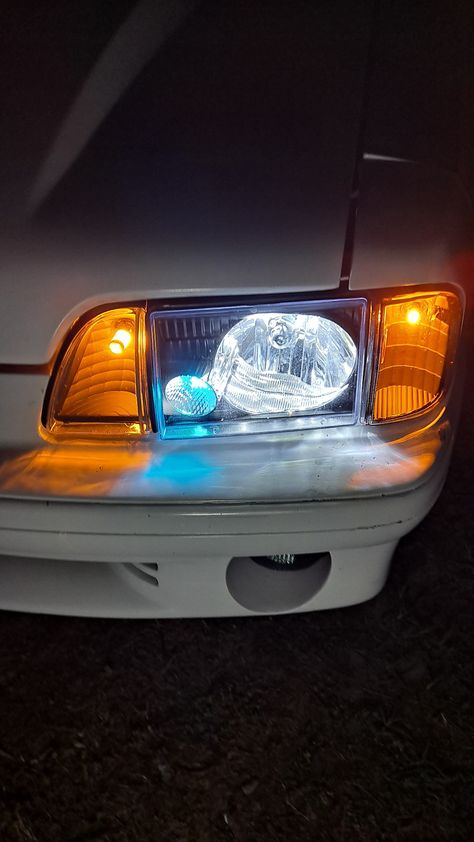 If looking for cool foxbody headlights Foxbody Mustang, Custom Headlights, Led Headlights, Car Interior, Mustang, Classic Cars, Led, Cars, Square