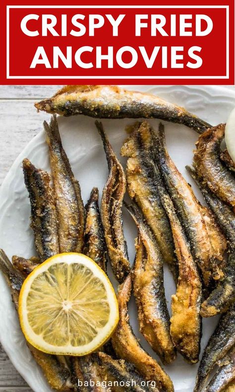 Fried Anchovies Recipe, Anchovy Recipes Healthy, Canned Anchovies Recipes, Anchovies Recipes, Fried Anchovies, Fish Fries, Anchovy Recipes, Sardine Recipes, Canned Seafood