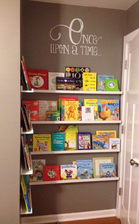 Kids Book Storage, Kids Rooms Shared, Ikea Kids Room, Small Kids Room, Nursery Book, Nook Decor, Kids Room Paint, Kids Rooms Diy, Storage Kids Room