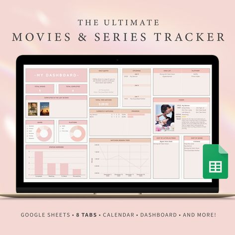 Movies And Series Tracker TV Show Spreadsheet Movie Tracker for Videos Log Watching Journal Digital Watching Log Planner Kdrama Lovers Gift Kdrama Tracker Template, Kdrama Tracker, Series Tracker, Movie Tracker, Tracker Template, Journal Digital, Academic Planner, Movies And Series, Memorable Quotes