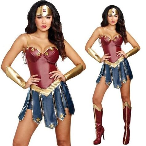 Wonder Woman Movie Halloween Jumpsuit Costumes Performance Accessory Cosplay 1PC | eBay Adult Wonder Woman Costume, Wonder Woman Accessories, Wonder Woman Halloween Costume, Superhero Dress, Kostum Halloween, Supergirl Costume, Superhero Halloween, Costumes For Halloween, Wonder Woman Cosplay