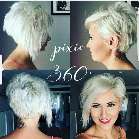 @rayahope with an all angle pixie cut Disconnected Haircut Women, Crazy Haircuts For Women, Round Face Pixie Cut, Crazy Haircuts, Round Face Pixie, Disconnected Haircut, Short Asymmetrical Haircut, Haircuts For Short Hair, Shaved Side