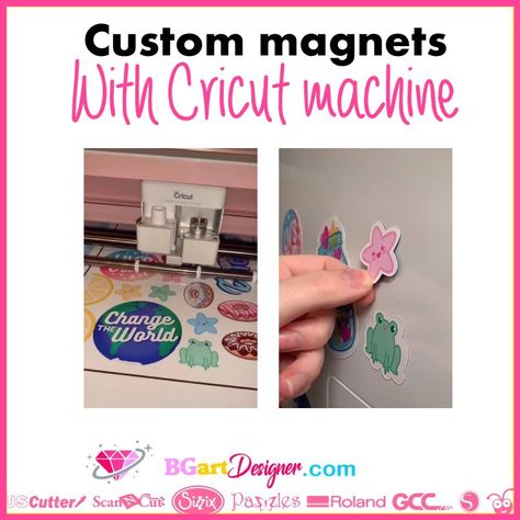 Create custom magnets with a Cricut machine! The process is super easy and it is possible to use them for cars, refrigerators, metal boards and much more. Materials Supplies needed Sticker paper UV laminate vinyl Magnetics sheet Printer Cricut machine Squeegee First of all, let’s talk about the materials. The sticker paper can be glossy [...] The post Custom magnets with Cricut machine appeared first on Bgartdesigner: Download SVG Files, fonts, and Rhinestones designs. Magnets With Cricut, Rhinestones Designs, Metal Board, Silhouette Cameo Tutorials, Laminate Sheets, Cut Photo, Craft Day, Cricut Machine, Adhesive Paper