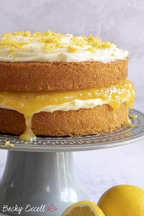 Gluten-free Lemon Cake Recipe - BEST EVER! | Recipe | Gluten free lemon cake, Lemon cake recipe, Gluten free lemon Gluten Free Yorkshire Pudding Recipe, Dairy Free Lemon Cake, Gluten Free Yorkshire Pudding, Gluten Free Lemon Cake, Gf Treats, Curd Cake, Lemon Curd Cake, Keto Cakes, Gluten Free Cake Recipe