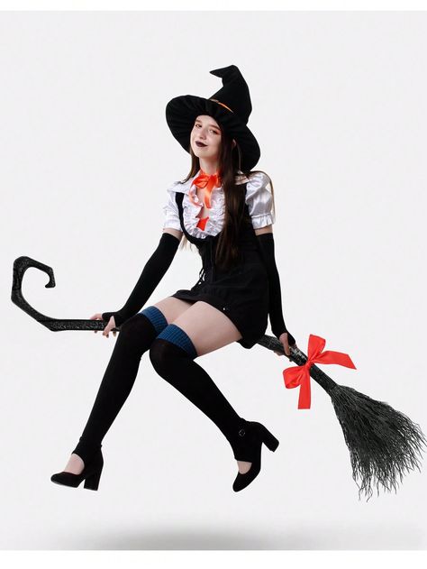 1PC Halloween Witch Broom Decoration Cosplay Dress Up, Witch Magic Broom Props.(Open The Clasp So The Broomstick Gets Fluffy)I discovered amazing products on SHEIN.com, come check them out! Halloween Witch Brooms, Magic Broom, Art Study, Witch Broom, Witch Magic, Cosplay Dress, Halloween Witch, Amazing Products, Wizard