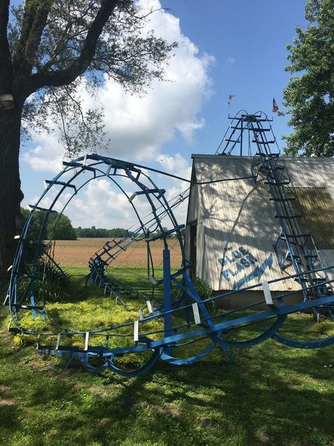 Homemade Roller Coaster, Backyard Roller Coaster, All The Bright Places, Kings Island, Roller Coasters, Roller Coaster, Indiana, The Globe, Fair Grounds