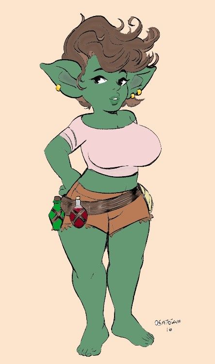 Curvy goblin Goblin Reference, Goblin Drawing, Drawing Easy Cute, Goblin Girl, Oc Concept, Goblin Art, Fiction Idea, Reference Drawing, Body Reference Drawing