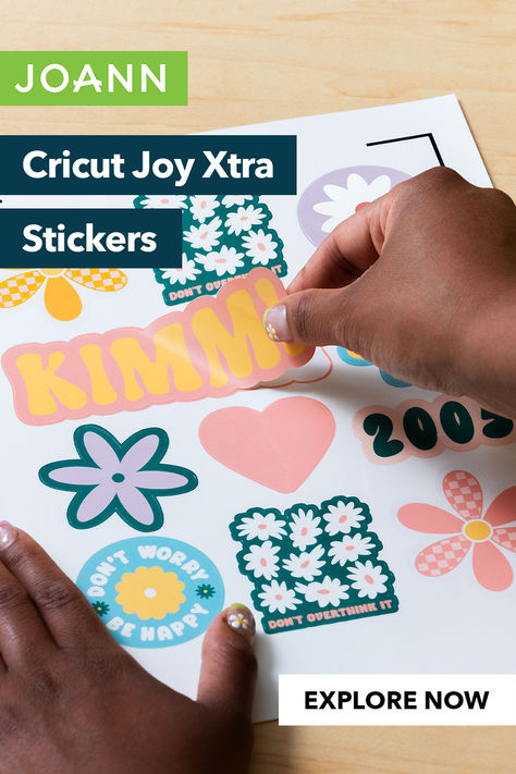 Making Stickers With Silhouette Cameo, Making Stickers With Cricut Joy, Cricut Joy Label Projects, How To Write Inside A Card With Cricut Joy, Cricut Joy Insert Cards Free Svg, Joanns Fabric And Crafts, Cricut Projects Vinyl, Printed Materials, Craft Stores