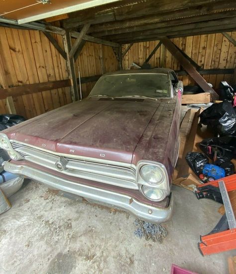 This 1966 Ford Fairlane 500 was stored for 34 years by its first family. But it's since been cleaned up and made roadworthy, ready for weekend rides. #Fairlane500, #Ford Ford Fairlane 500 1966, 1966 Ford Fairlane, Ford Fairlane 500, Fairlane 500, Ford Torino, Ford Fairlane, Barn Finds, Mid Size, Gas Tanks