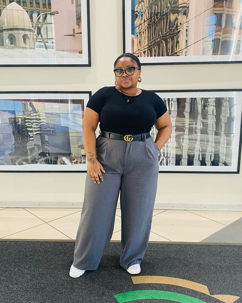 Here is a plug for my plussize hunz. Wide leg suit pants from Male Section @mrpfashion ❤️ #widelegpants #greypants #koreanfashion #plussizefashion #plussize #stylist #mrpricefashion #mrpriceclothing #mrpriceplussize #mrpriceplug #mzansifashion Black Wide Leg Pants Outfit Casual, Wide Leg Pants Outfit Plus Size, Wide Leg Pants Outfit Casual, Black Wide Leg Pants Outfit, Pants Outfit Plus Size, Mr Price Clothing, Wide Leg Suit Pants, Wide Leg Pants Outfit, Leg Pants Outfit