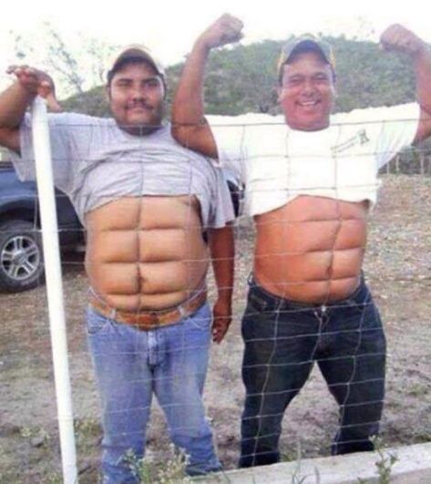 Big Belly, Big Muscles, Foto Vintage, Six Packs, Motivation Fitness, Super Funny, Funny Laugh, Funny Moments, Funny Photos