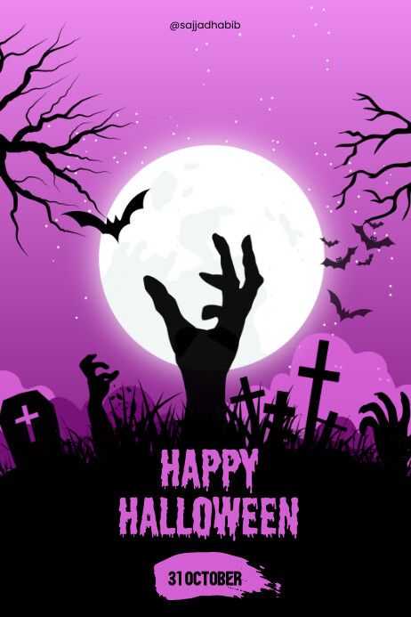 Pink Illustrative Happy Halloween Poster Halloween Event Poster, Church Halloween, Halloween Posters, Linkedin Background Image, Linkedin Background, Kindle Book Cover, Campaign Posters, Facebook Event, Halloween Poster