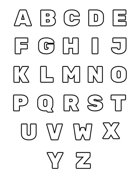 A collection of Alphabet Letters Coloring Pages for Kids in uppercase. Each page displays a single uppercase letter accompanied by appealing illustrations, perfect for coloring. These printable pages are designed to enhance letter recognition skills while providing an enjoyable and interactive experience. Suitable for kids of all ages. Letters Coloring Pages, Letter Coloring Pages, Small Alphabet Letters, Printable Bubble Letters, Free Alphabet Printables, Free Printable Alphabet Worksheets, Alphabet Letter Templates, Printable Alphabet Worksheets, Alphabet Worksheets Kindergarten