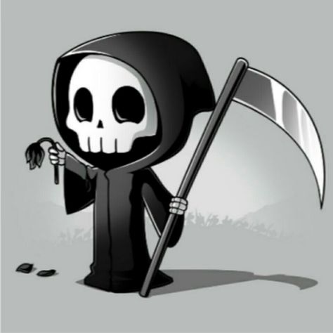 Reaper Anime, Pushing Up Daisies, Grim Reaper Cartoon, Grim Reaper Drawing, Reaper Drawing, Reaper Art, Grim Reaper Tattoo, Reaper Tattoo, Grim Reaper Art