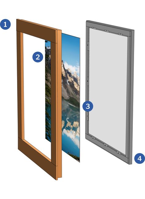 Luminous Virtual Windows - Virtual Window - Window Trim Styles, Virtual Window, Wall Opening, Trim Styles, Edge Lighting, Patient Experience, Window Trim, Modular System, Window View