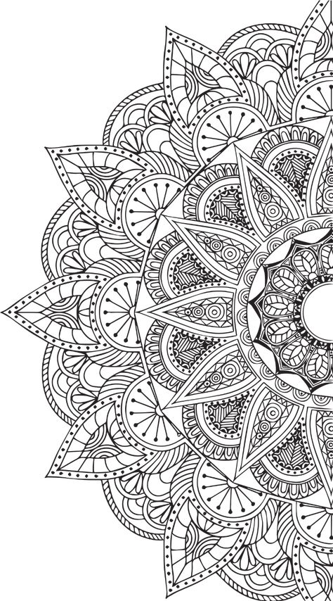 Mandala Drawing Black And White, Intricate Mandala Design, Mandala To Color, Mandala Png Transparente, Mandala Drawing Coloring, Free Mandala Patterns, Mandala Art Black And White, Mandala Art Background, Mandala Vector Design