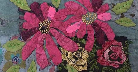 Mandy Pattullo lives in Newcastle upon Tyne but produces her work in a studio set in a rural location close... Japanese Boro Textiles, Fabric Journals, Needle Art, Small Quilts, Stitching Art, Embroidery Inspiration, Textile Artists, Crazy Quilts, Vintage Quilts