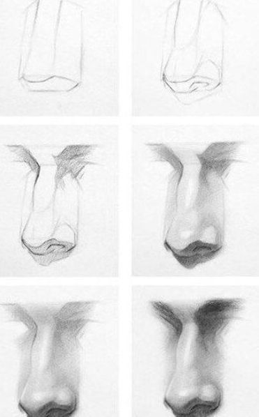 얼굴 드로잉, Nose Drawing, 얼굴 그리기, Drawing Faces, Gesture Drawing, Anatomy Drawing, The Nose, Pencil Portrait, Jolie Photo