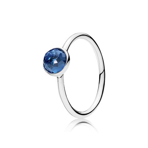 PANDORA | December Droplet, London Blue Crystal Pandora Birthstone Rings, Charms Pandora, Bracelet Pandora, Pandora Rings, Pandora Bracelets, Shop Engagement Rings, Green Crystals, Pandora Jewelry, Crystal Rings