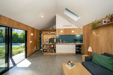 Adu Ideas, Family Backyard, Converted Garage, Plywood Walls, Garage Remodel, Accessory Dwelling Unit, Garage Conversion, Garage Apartment, First Car