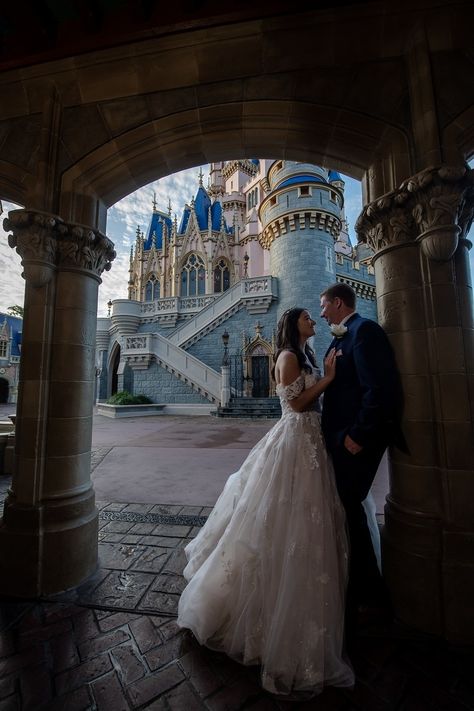 Kaitlyn & Michael - Disney Wedding Podcast Wedding At Disneyland, Disney Wedding Pavilion Decor, Disney World Engagement Pictures, Disney Wedding Photos, Disney Engagement Pictures, Disney Honeymoon Shirts, Disney Wedding Ideas, Disney Photoshoot, Disney Proposal