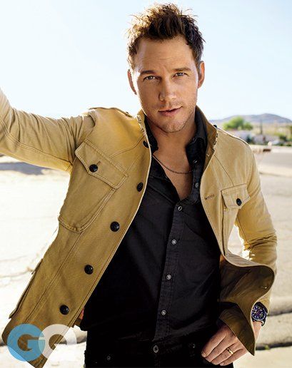 Chris Pratt. Jacket, shirt, and jeans by Ralph Lauren. Gq Usa, Actor Chris Pratt, Jurassic World Movie, World Movies, Gq Magazine, Male Fashion Trends, Chris Pine, Zoe Saldana, Chris Pratt