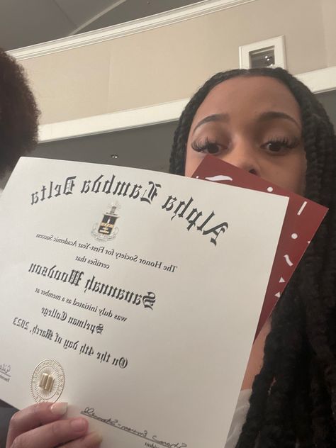 This was the initiation day for the Spelman chapter of the Alpha Lambda organization. I recieved my certificate and a pin. The Alpha, Quick Saves