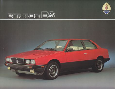 Maserati Biturbo ES, sales brochure, 1980s, Italy 1980s Italy, Maserati Biturbo, Sales Brochure, Car Sales, Cars 2, Italian Cars, Automobile Industry, 90s 00s, Maserati