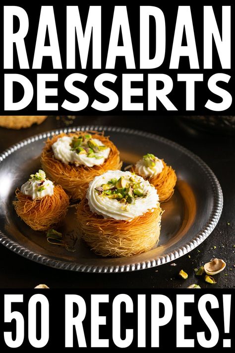 Iftar Dessert Ideas, Ramadan Sweets Ideas, Food Ideas For Ramadan, Ramadan Cooking Ideas, Middle East Dessert, Easy Ramadan Desserts, Ramadan Meals Ideas, Ramadan Recipes Desserts, Ramadan Desserts Recipes