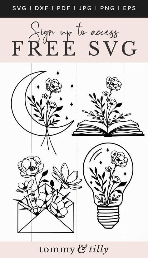 Wildflower Svg, Vinyle Cricut, Silhouette Cameo 4, Silhouette Cameo Vinyl, Cricut Svg Files Free, Idee Cricut, Cricut Stencils, Cricut Explore Projects, Projets Cricut