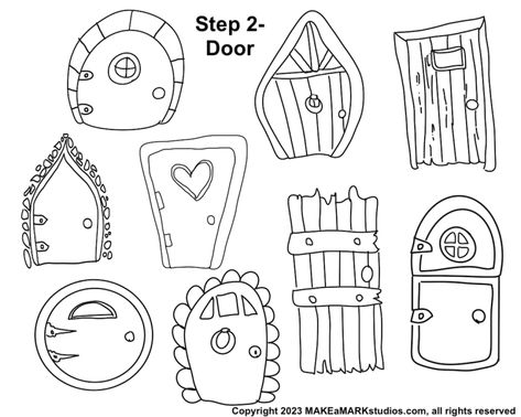 How to draw a fairy cottage » Make a Mark Studios Draw A Fairy, Fairy House Drawing, Fairy Garden Drawing, Cottage Drawing, Simple House Drawing, Cottage Illustration, Mushroom Crafts, Drawing Programs, Fairy Drawings