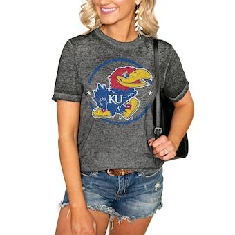 Kansas NCAA Champions Gear, Kansas Jayhawks 2022 National Champs Shirts, Hats | Fanatics Ultra Casual, Gameday Couture, Kansas Jayhawks, Boyfriend Shorts, Boyfriend T Shirt, Boyfriend Tee, Crimson Tide, Boyfriend Fit, Comfy Tees