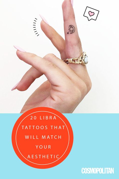 Ahead, the 20 best Libra tattoos that you definitely won't hate. Libra Hand Tattoos For Women, Tiny Libra Tattoo, Small Libra Tattoo For Women, Cute Libra Tattoos, Libra Finger Tattoo, Best Libra Tattoos, Tattoos Zodiac Signs, Libra Scale Tattoo, Libra Tattoo Ideas