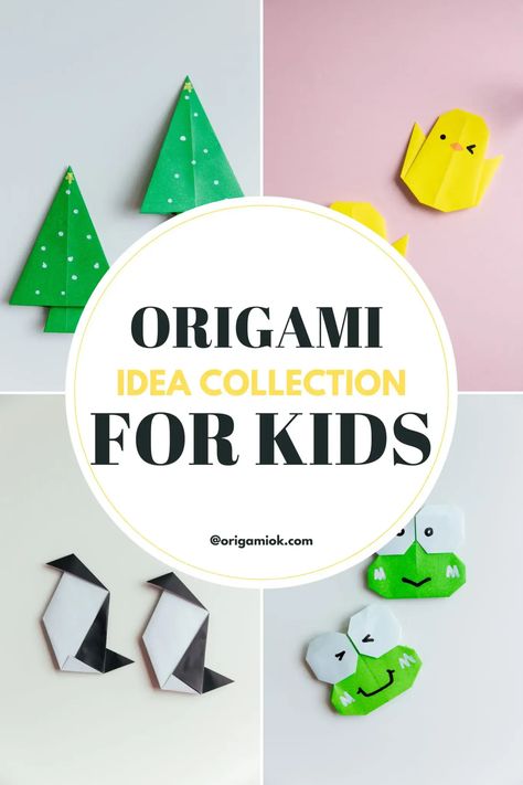 origami for kids | origamiok.com Simple Origami Kids, Origami For Kindergarten, Orgamini For Kids Easy Step By Step, Simple Origami For Kids, Super Easy Origami, Easy Origami Tutorial, Origami Fortune Teller, Easy Origami Animals, Origami Pig