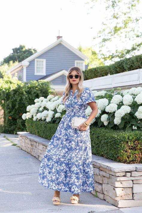 Printed Maxi Dress - Krystin Lee Kristin Lee, Nude Espadrilles, Krystin Lee, Elegant Clothing, Trendy Sunglasses, Great Lengths, Modest Fashion Outfits, Printed Maxi, Printed Maxi Dress