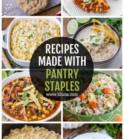 Quick Bread Recipes Pantry Cooking, Staple Recipes, Stew Chicken Recipe, Chicken Chili Recipe, Oatmeal Cookie Recipes, Veggie Tray, Frugal Meals, Spaghetti Recipes, Pantry Staples