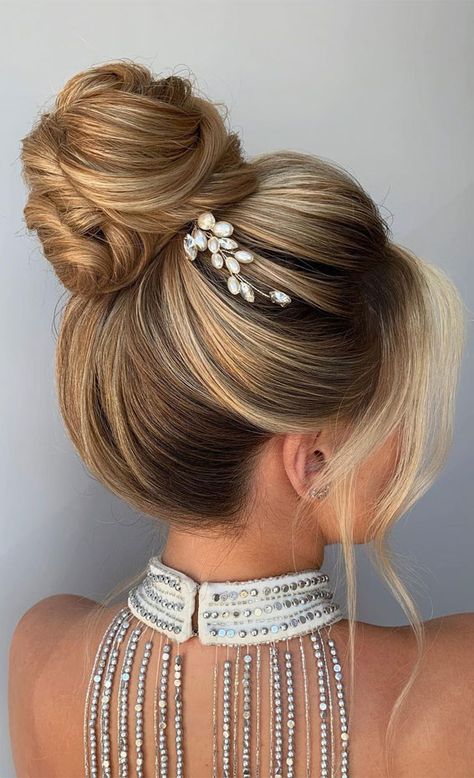 updo hairstyles, messy updo, elegant updos, updo hairstyles 2022, wedding updos, updo hairstyles for medium length, wedding hairstyles, bridal hairstyles Elegant High Bun, Prom Hairstyles 2022, Messy Hair Updo, Elegant Updos, Wedding Updos, Romantic Updo, Hairstyles Messy, Romantic Wedding Hair, Haute Hair