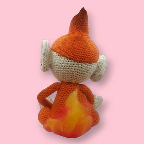 Chimchar 🔥 🐒 . . . . . #crochet #amigurumi #plushies #cute #pokemoncrochet #pokemon #pokémon #pokemonamigurumi #chimchar Ho Oh Pokemon, Amigurumi Plushies, Pokemon Crochet, Pokemon Crochet Pattern, Plushies Cute, Crochet Amigurumi, Crochet Pattern, Pokemon, Amigurumi