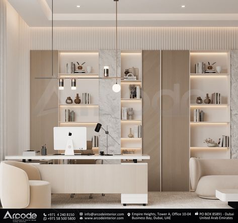 Manager Office, Office Room Design, Office Wall Design, Office Interior Design Modern, Modern Office Design, Store Design Interior, Office Interior, Architecture Interior Design, Style Office