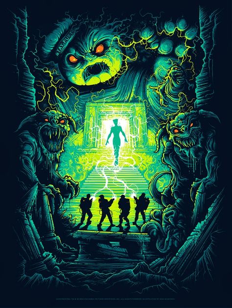 Ghostbusters 30th Anniversary Dan Mumford Are You a God? Poster Release Veselý Halloween, Dan Mumford, Horror Movie Icons, Horror Artwork, New Retro Wave, Horror Posters, Horror Movie Art, Horror Icons, Movie Poster Art