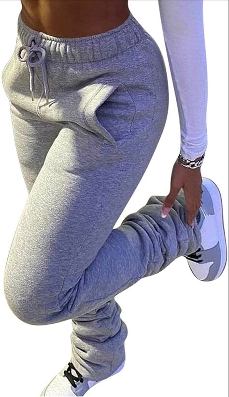 Purple Fashion Casual, Pockets Pants, Fleece Sweatpants, Knit Pants, Pocket Pants, Fashion Pattern, Clothing Size Chart, Womens Clothing Sizes, Drawstring Pants