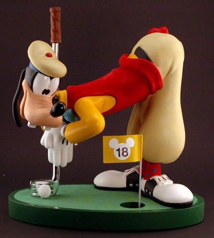 New GOOFY GOLF BIG FIG Disney Statue Figurine (06/05/2008) Disney Statues, Goofy Golf, Walt Disney Animation, Play Golf, Disney Animation, Animated Characters, Fig, Walt Disney, To Play