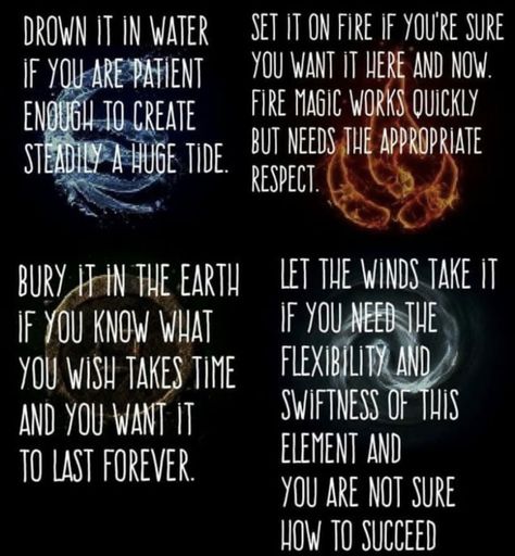 #elementalpower #elements #earth #air #fire #water #wind #witch #celtic #pagan #spellwork Which Witch, Elemental Powers, Elemental Magic, Fire And Water, Magick Spells, Wiccan Spell Book, Wicca Witchcraft, Witch Spell, Wiccan Spells