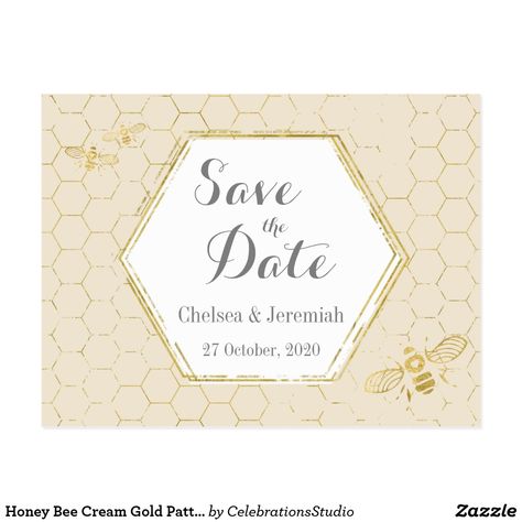 Bee Gift Ideas, Bride To Bee, Hexagon Wedding, Bee Wedding, Christmas Wedding Invitations, Honey Wedding, Best Bride, Save The Date Postcard, Bee Baby