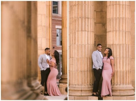 Columbus Engagement Photos, Engagement Moments, Engagement Images, Engagement Locations, Gorgeous Couple, Engagement Portraits, Step Back, Historical Architecture, Columbus Ohio